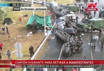 TN/Canal 13 y la cobertura de la represión a los trabajadores de Cresta Roja