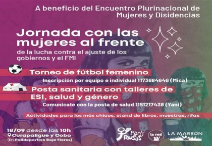 Gran jornada familiar del Bajo Flores con las mujeres al frente 