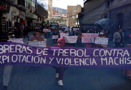 Trabajadoras de Aseo Urbano de TREBOL en El Alto advierten con paro si el Estado continúa ignorando sus demandas sindicales 