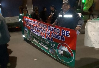 Trabajadores de Aseo Urbano se movilizan contra la persecución, por los derechos de jornalerxs, y contra la inestabilidad laboral