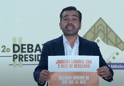 Reducción de la jornada laboral a 40 horas semanales fue parte del segundo debate presidencial