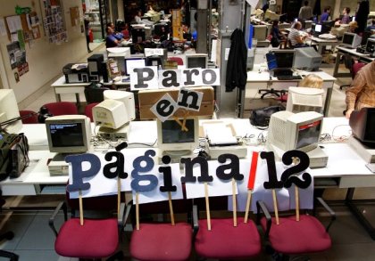 Paro en Página 12: la página que faltaba, el aumento que falta