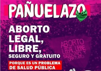 Pañuelazo por el aborto legal convocado por el Comité de Salud y Seguridad Barros Luco: ¡El aborto también es un problema de salud! 