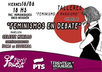 Charla en Neuquén: “Feminismos en debate”