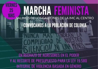 Las mujeres de Colonia se movilizan