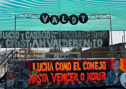 ¡No a la impunidad, compañero Cristian Valdebenito presente!