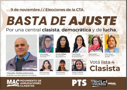 Una CTA-T junto a la lucha de los trabajadores y no en apoyo al Gobierno