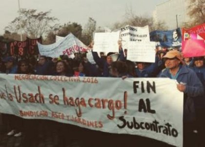 USACH: Trabajadores del aseo denuncian descuentos arbitrarios en sus finiquitos 