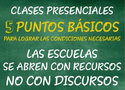 Vuelta a clases presenciales: 5 puntos básicos para lograr las condiciones necesarias