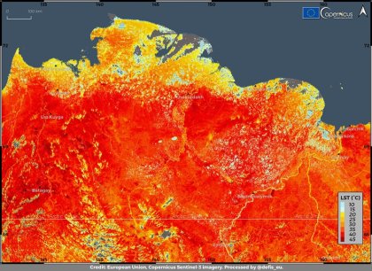 Ola de calor en Siberia: 38 ºC, la temperatura más alta de su historia