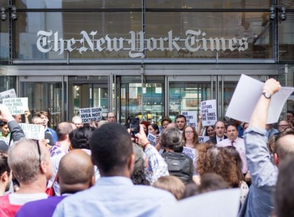 The New York Times pretende despedir a la mitad de sus editores