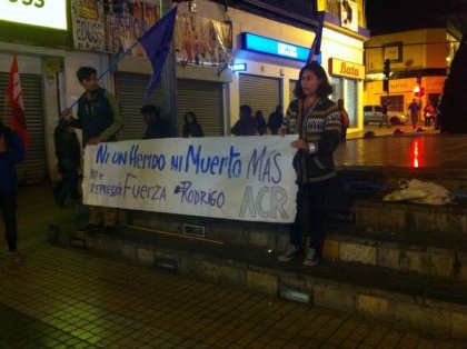 Vigilia en Antofagasta en apoyo a Rodrigo Avilés y contra la represión