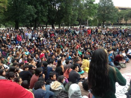 Más de 2000 estudiantes se reúnen en la UNAM para sumarse a la lucha de la CNTE