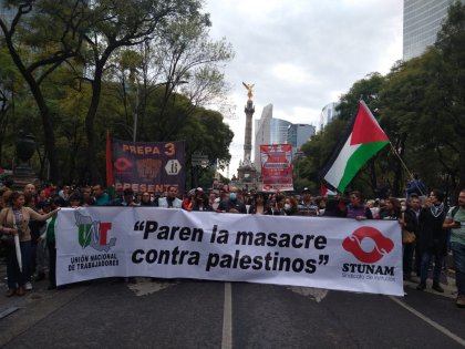 Miles en las calles de la CDMX en solidaridad con Palestina 