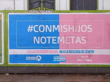 #ConMisHijosNoTeMetas: la campaña callejera contra la educación sexual en las escuelas