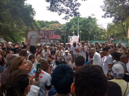 Miles en las calles de Sao Paulo por asesinato de maestro de capoeira, haremos de cada lágrima una revuelta