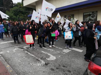 Trabajadoras Integra Puerto Montt: "no descansaremos, seguiremos en pie de lucha hasta vencer"