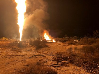 Otra vez se incendia toma clandestina, ahora en San Agustín Tlaxiaca