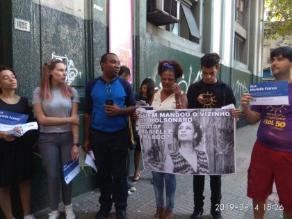 Marielle Franco fue recordada en Montevideo