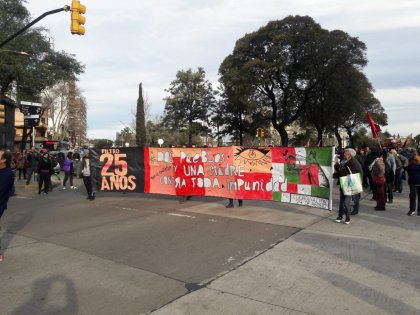 Marcha a 25 años de la represión del Filtro en imágenes