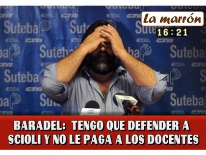 El ingenio y creatividad docente contra Scioli, Baradel y Nora de Lucía