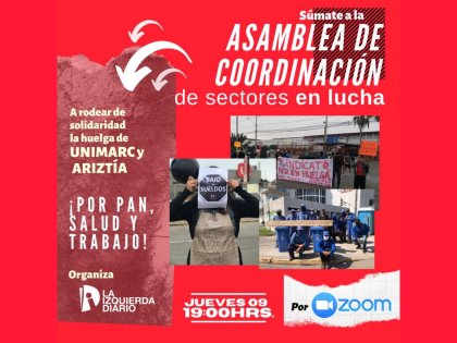 ARICA: Súmate a la Asamblea de coordinación de sectores en lucha ¡Por pan, salud y trabajo! 