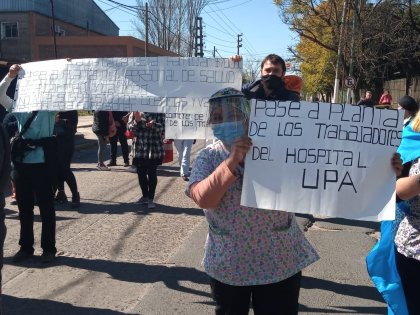 Trabajadores del hospital Mercante se suman a la jornada nacional de salud