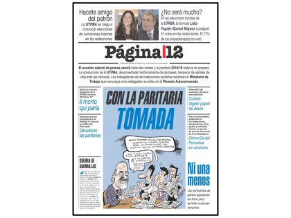 Página 12: los periodistas le ponen ingenio al reclamo 