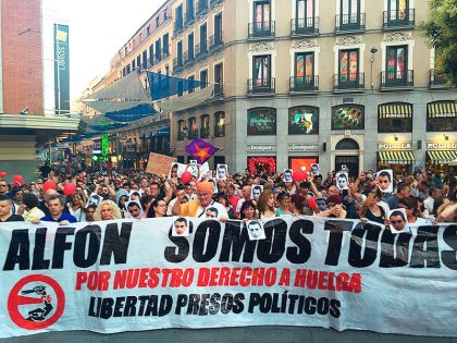 Miles toman las calles en el Estado español exigiendo la libertad de Alfon