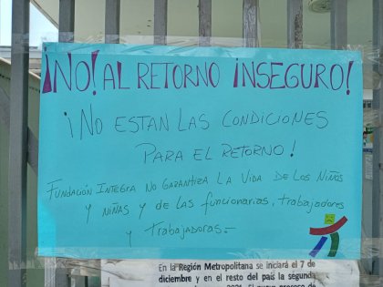 Trabajadoras en paro: “No hemos tenido respuesta de Integra y es imposible atender niños así”