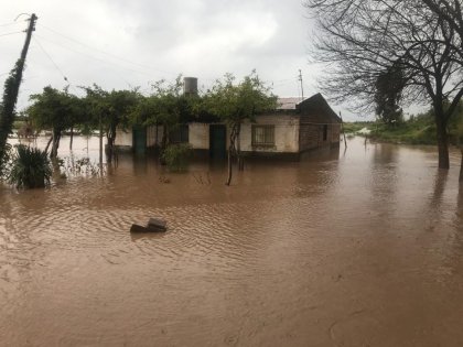 Inundaciones en barrios y el hospital Schestakow 