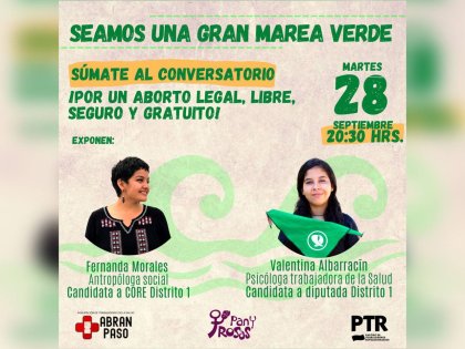 Arica: Súmate al conversatorio “Por un aborto legal, libre, seguro y gratuito”