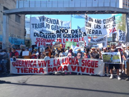 Marcha Federal: con fuertes exigencias a Larroque y Kicillof se suman familias de Guernica