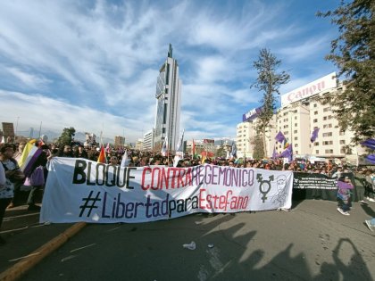 Marcha del orgullo y el bloque contrahegemónico llenaron las calles de Santiago