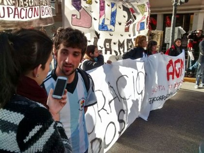 AGM: trabajadores gráficos cortan Callao y Corrientes