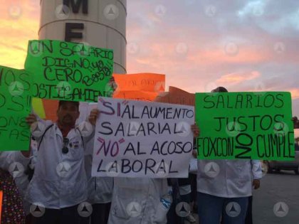 Los trabajadores de Foxconn en Ciudad Juárez vuelven a protestar por aumento salarial