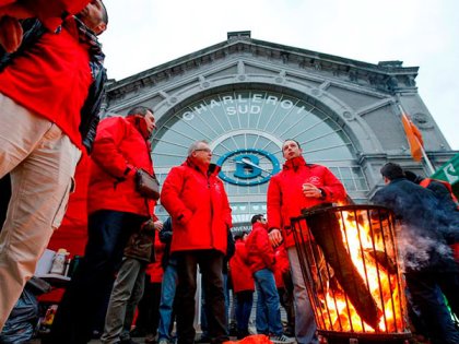 Gran huelga de los ferrocarriles belgas paraliza transporte en Bélgica y parte de Europa 