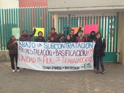 Toda la solidaridad con las trabajadoras de intendencia del IEMS