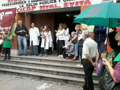 Lanús: trabajadores del Hospital Evita en defensa de la salud pública