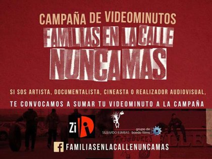 Campaña de videominutos "Familias en la calle nunca más"