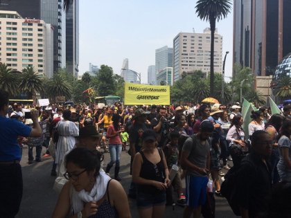 Marcha contra Monsanto en la Ciudad de México