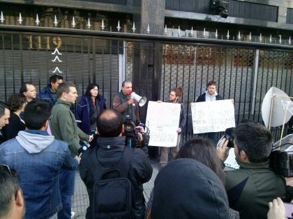 Conflicto en Lear: centros de estudiantes protestan en la Cámara de Comercio de EE.UU.