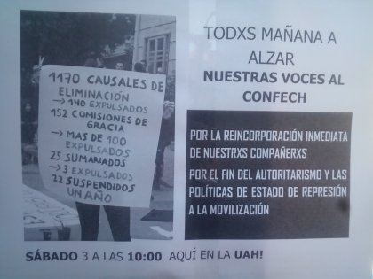 La lucha de los estudiantes de la U. Alberto Hurtado contra expulsiones y despidos