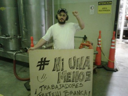 Los trabajadores de Fernet Branca también dicen #NiUnaMenos