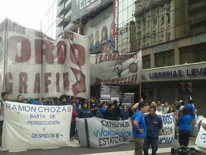 Gráficos: exigen unir el reclamo salarial a la lucha contra los despidos y el ajuste