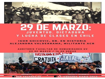 29 de marzo: juventud, dictadura y lucha de clases en Chile