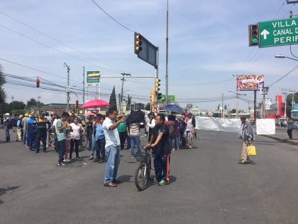 Protestan en Xochimilco por desabasto de agua