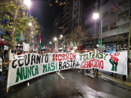 Se realizó marcha en solidaridad con Palestina