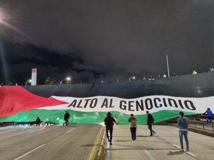 Colombia recibe al equipo Palestino de Chile con enormes muestras solidaridad