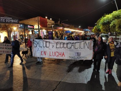 Traslasierra: trabajadores docentes y de salud unidos en lucha